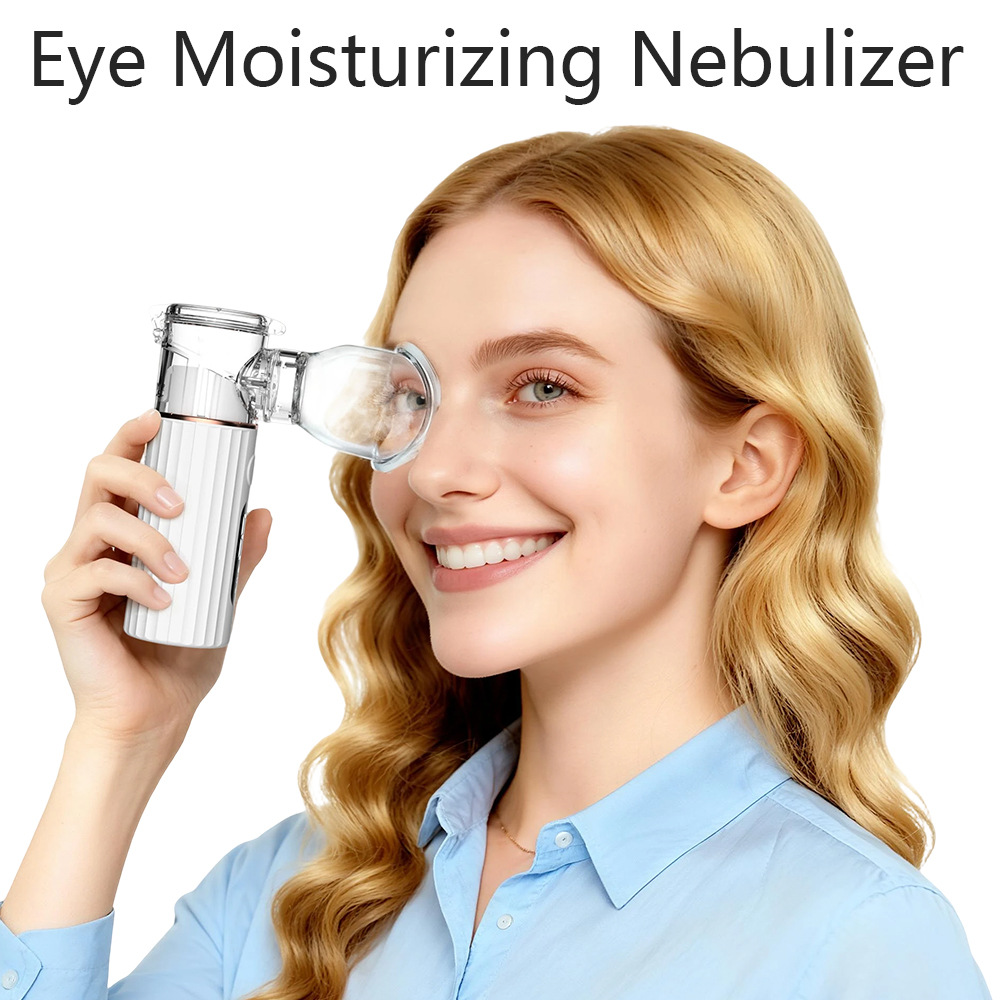 Cross-Border Atomizing Eye Moisturizing All-In-One Machine, Bilateral Mesh Handheld Atomizer, Silent and Low-Power Atomizing Eye Moisturizing Device