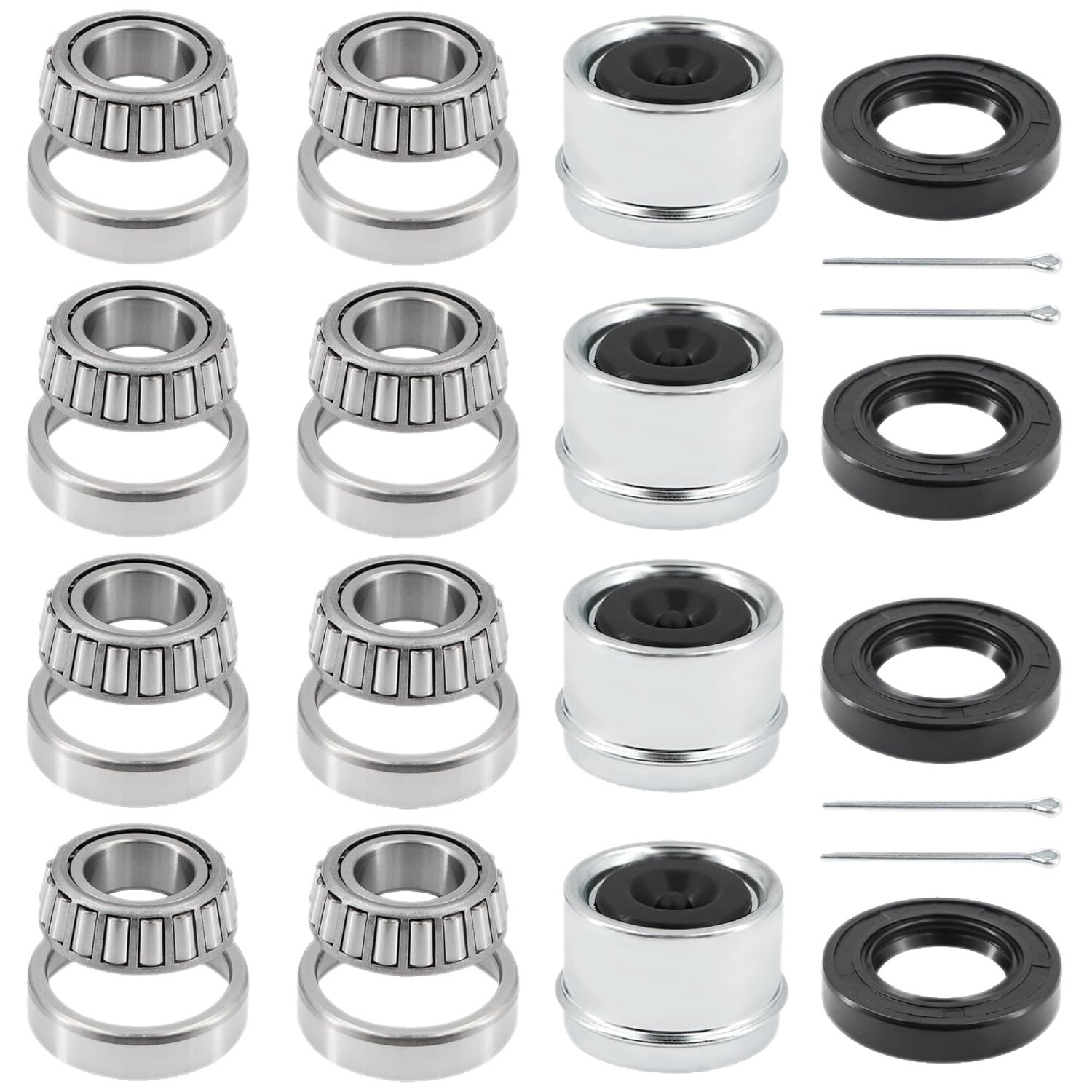 4Sets Suitable for Trailer Wheel Hub Kit with 25mm Axle30205