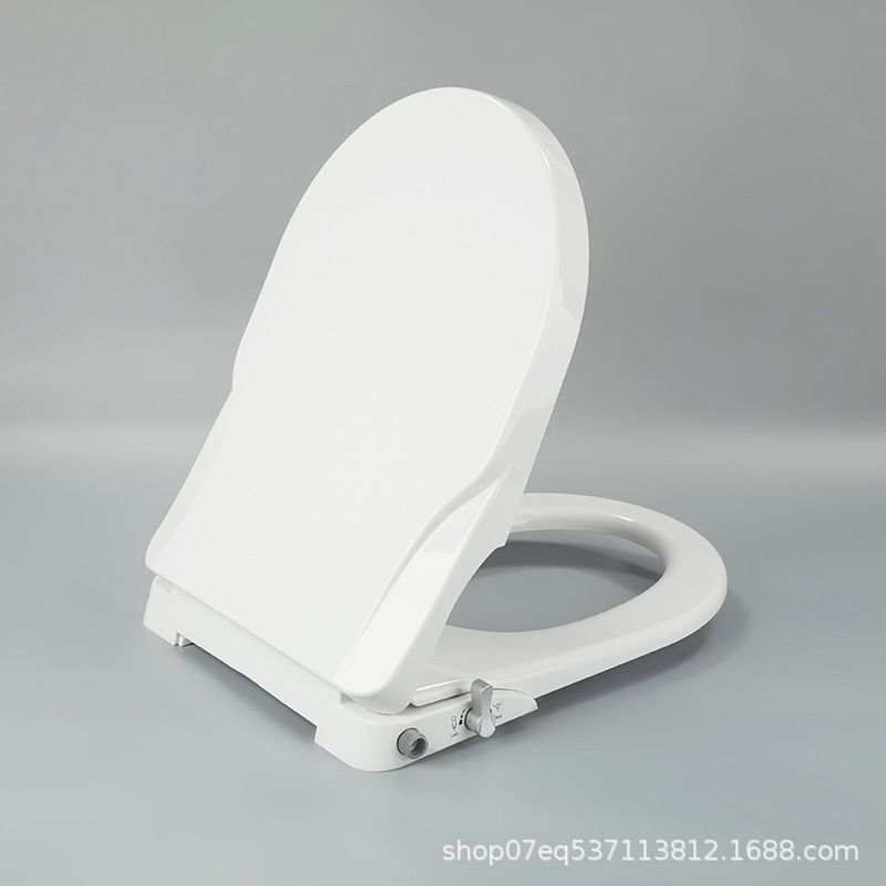 Flushable Toilet Seat, Smart Toilet with Bidet, Feminine Hygiene Device, Electric-Free Toilet Seat