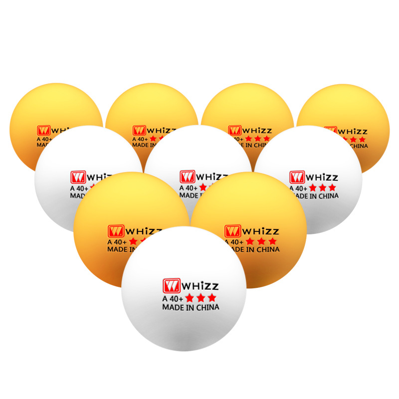 Weiqiang National Standard Two-Star Training Samsung Table Tennis Abs New Material 40+ Seamless Yellow and White Table Tennis Wholesale Dropshipping