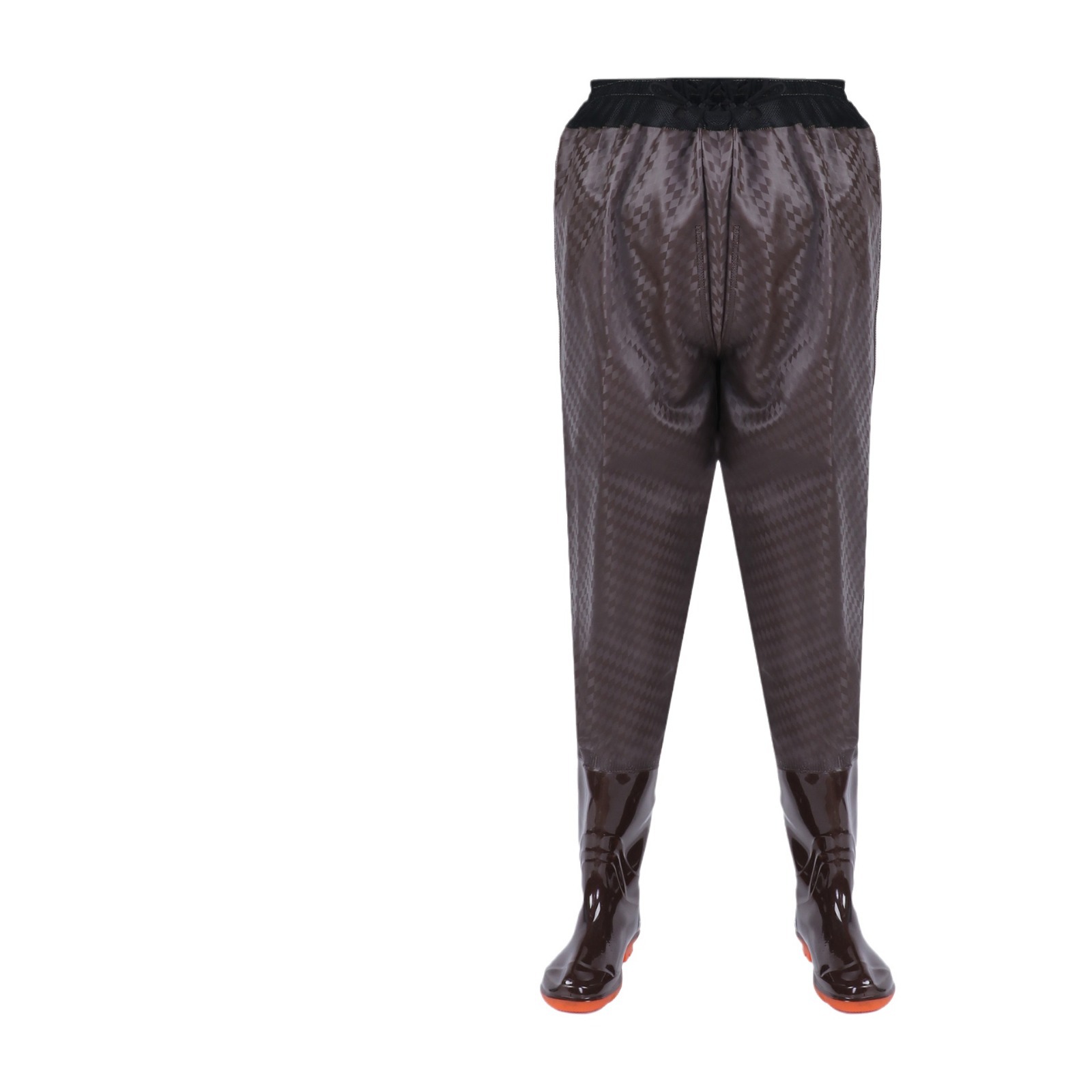 Waist-length water pants breathable rain pants one-piece waterproof pants men's and women's fishing half-body wading clothes fork clothes hanging fishing pants