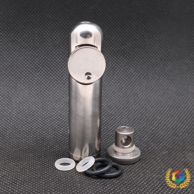 Металлическая бутылка для нюхательного табака с возможностью выпуска дыма, без заусенцев, защита от боковых утечек, встроенный дизайн для предотвращения падения