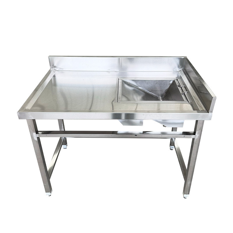 Stainless Steel Dry and Wet Separation Residue Collection Table, Restaurant Canteen Tipping Residue Operating Table, Supports Factory Inspection, Signing and Cooperation