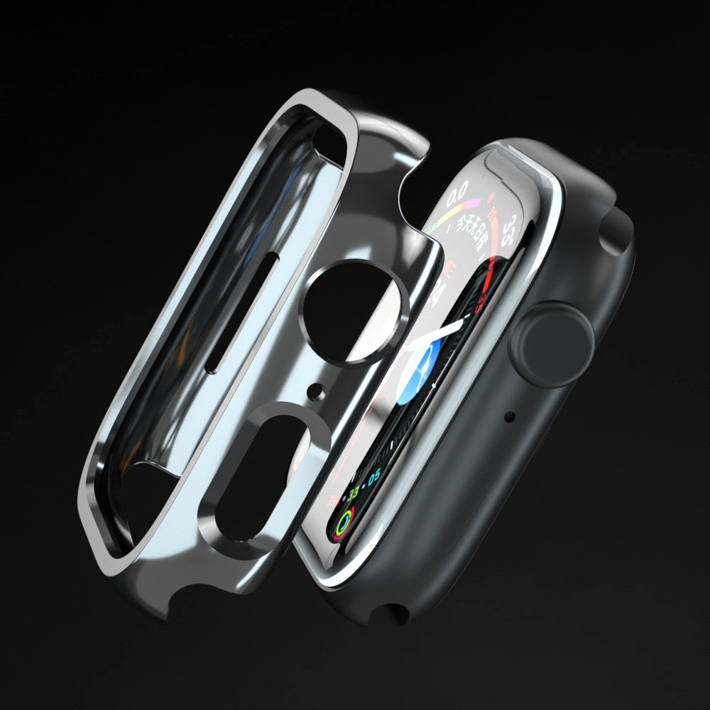 For Apple Watch 10 9 8 Case Apple Watch Electroplated Hollow Case iWatch Protective Case Border