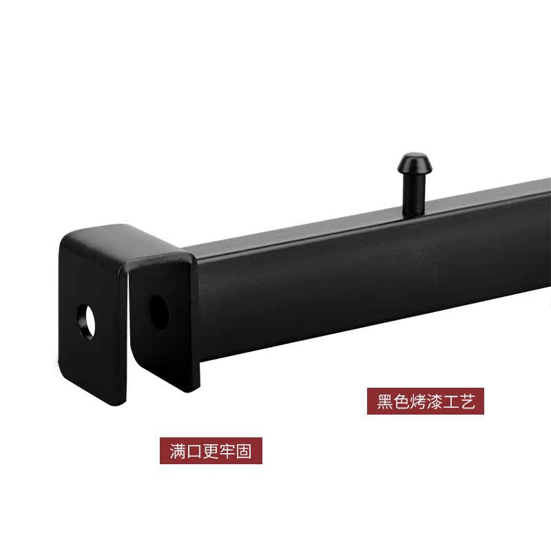 Square Tube Hook Clothing Store Display Rack Buckle 1.5cm Flat Tube Black White Hanging Point Hanging Clothes 5 Five Nail Hooks