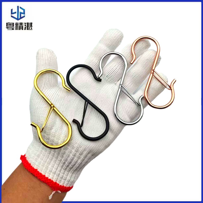 S Hook Metal Hook, Punch-Free Hook, Wardrobe Bag, Hat Anti-Falling Hook, Windproof Storage Hook