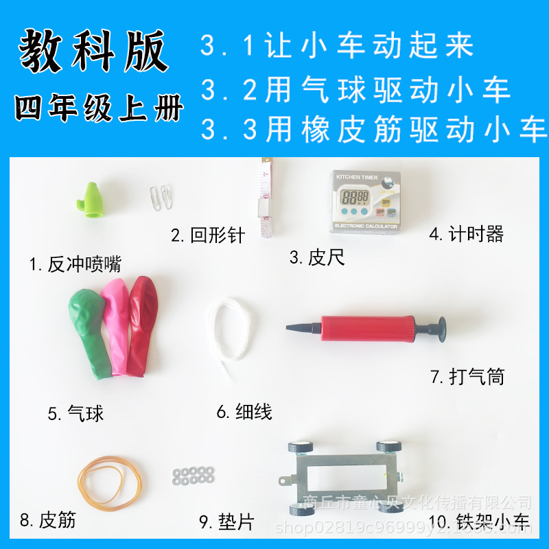 Первый том учебника для четвертого класса, заставляющий машину двигаться. Управление машиной с помощью воздушных шариков. Управление машиной с помощью резинок