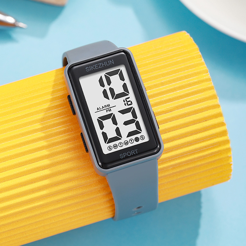 Momentum Skzhuni Cross-Border New Square Electronic Watch, Fashionable and Versatile, Outdoor Sports Waterproof Multi-Functional Model