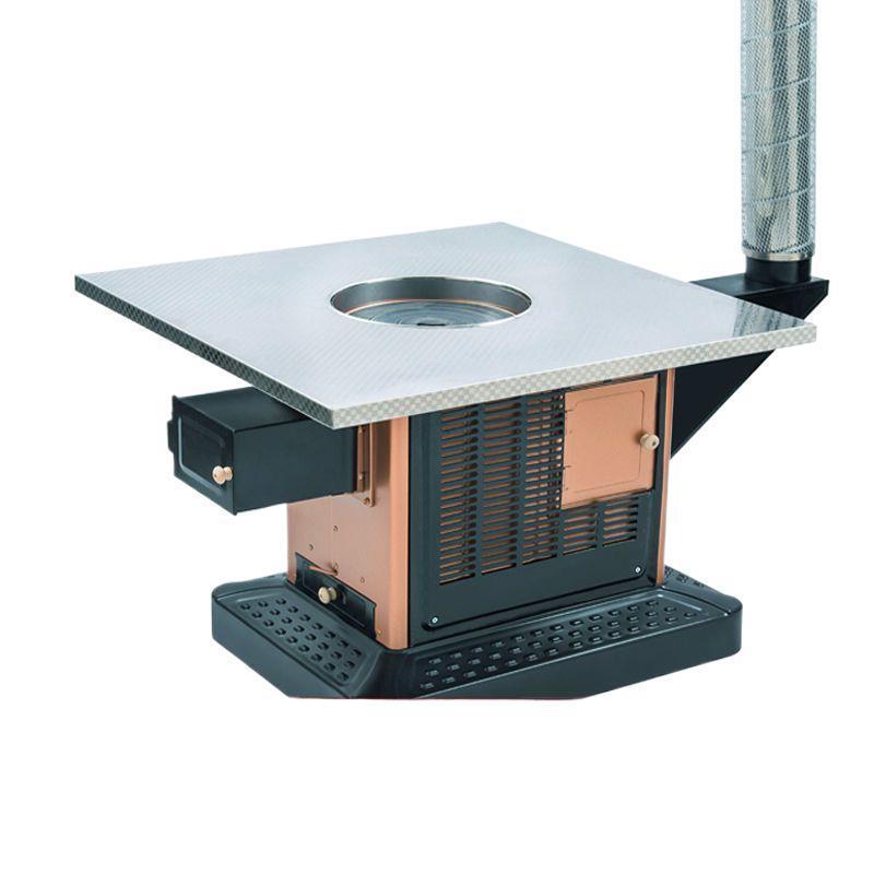 New Model Wood Stove Heating Stove Dual-Use Wood and Coal Stove with Recirculating Air for Rural Household Use Multifunctional Recirculating Stove Without