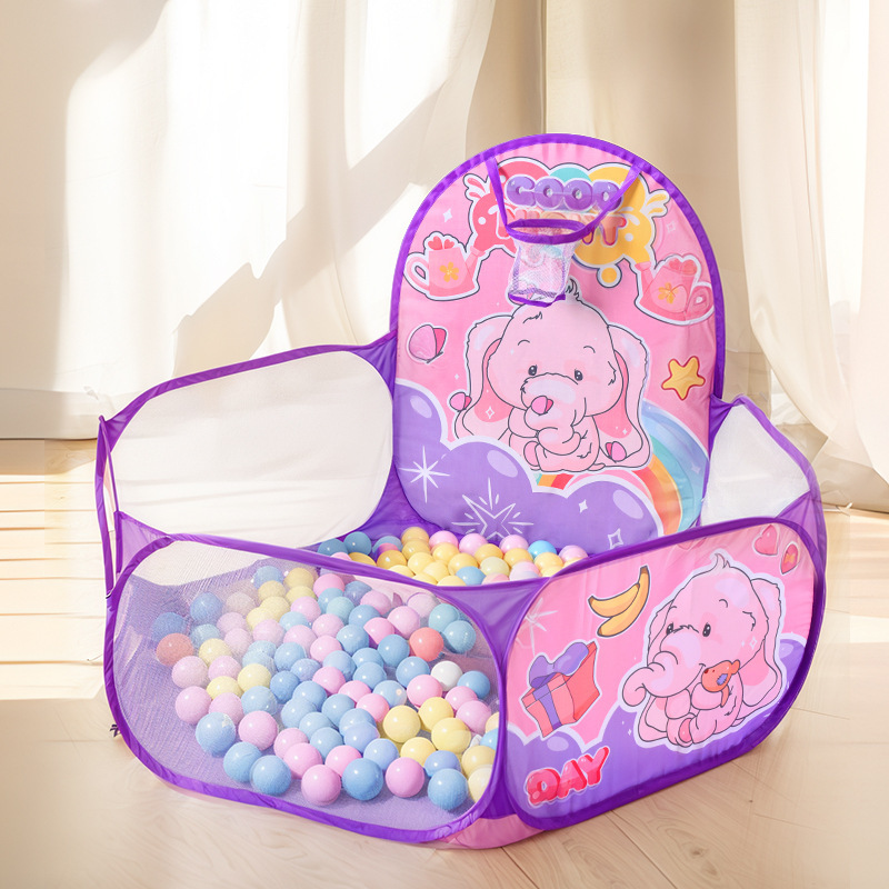 Cross-border children's ball pool foldable fence ocean ball toy tent baby play house color wave pool wholesale
