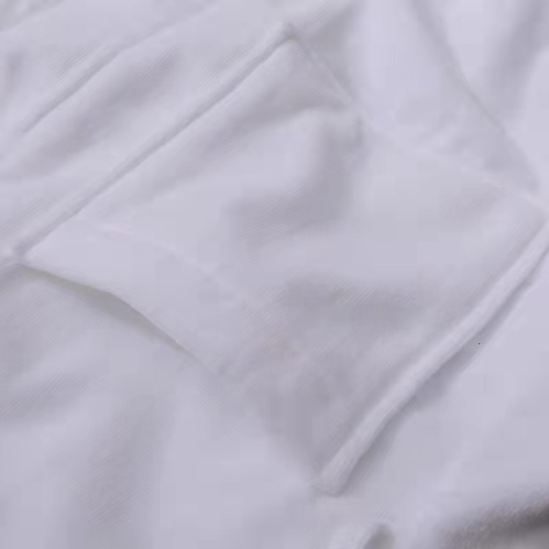 Five-Star Hotel Bathrobe 100% Cotton Thickeneded Hotel Cut Velvet Towel Material White Nightgown Pure Cotton Factory Direct Sale