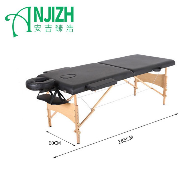 New Folding Solid Beech Wood spa Massage Bed Massage Beauty Tattoo Bed Simple Portable Tattoo Bed