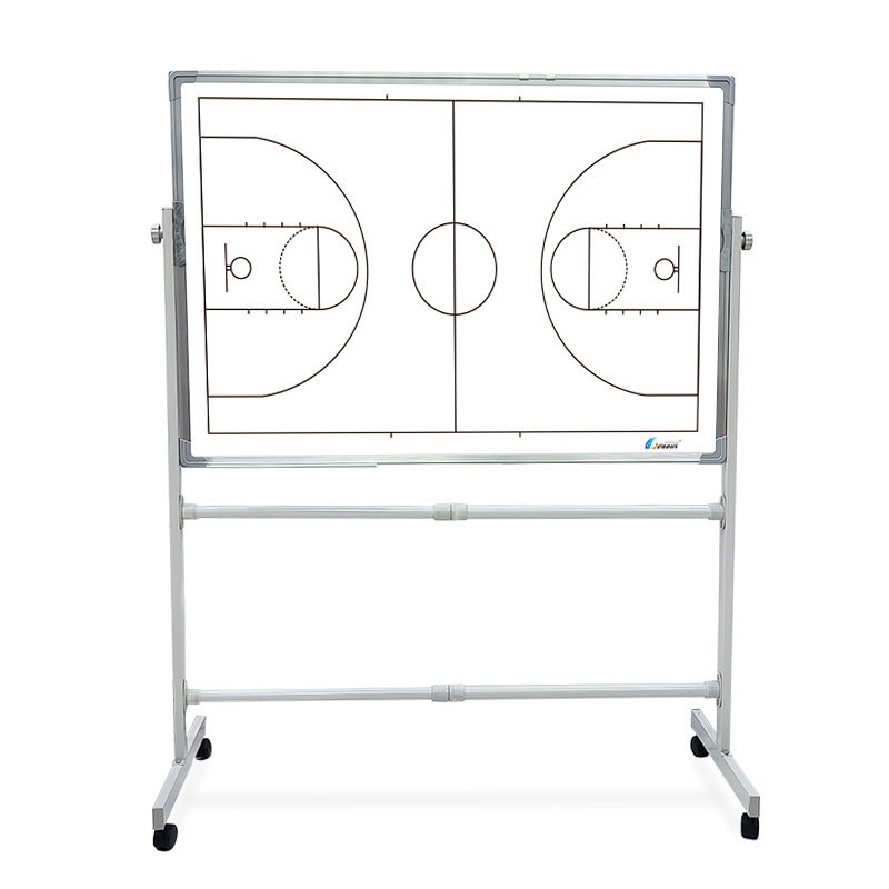 Двусторонняя магнитная тактическая доска для баскетбольного тренера с подвижным большим футбольным полем