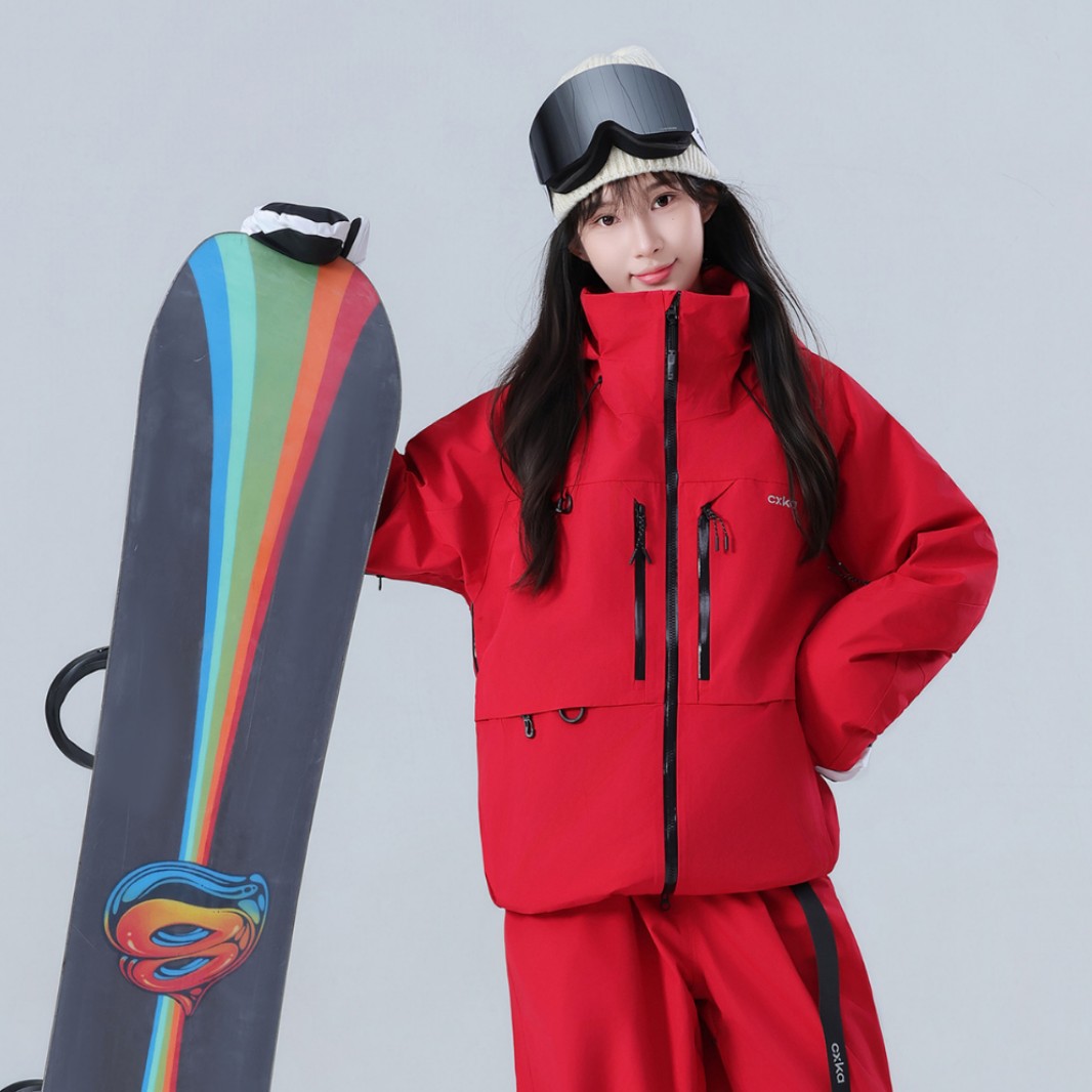 Куртка для лыж для женщин и мужчин, водонепроницаемый утолщенный профессиональный комплект для снега 3L новая зимняя модель
