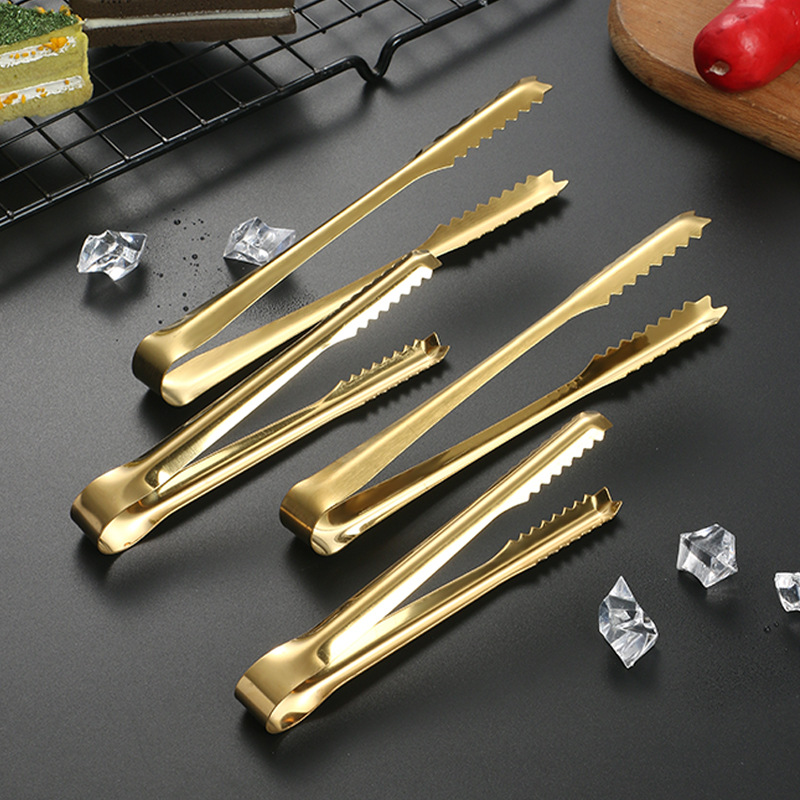 Stainless Steel Ice Clip Thickened Ice Cube Clip Cross-Border Multi-Functional Barbecue Clip Ice Clip Towel Clip Bar Supplies Hot Style