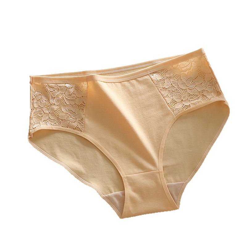 Cross-Border Women's Underwear, Large Size Pure Cotton Women's Underwear, Triangle Pure Cotton Women's Underwear, Mid-High Waist, Tummy Control, Butt-Lifting