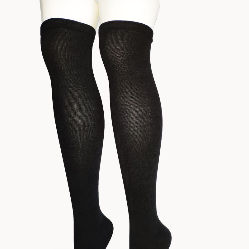 Customized Processing of High-Quality Long-Tube Girls' Socks with Pictures and Samples, Customized with Various Multi-Color Logo Long-Tube Knee-High Socks