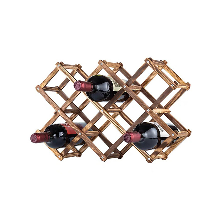 Red Wine Rack Ornaments Wine Rack Solid Wood Household Small Modern Simple Red Wine Cabinet Display Rack Red Wine Plaid
