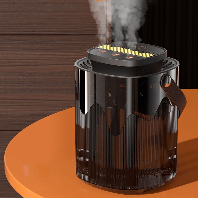 Cross-Border Household Large-Capacity Office Three-Jet Air Purifier Air Conditioner with Large Mist Volume and Night Light Humidifier