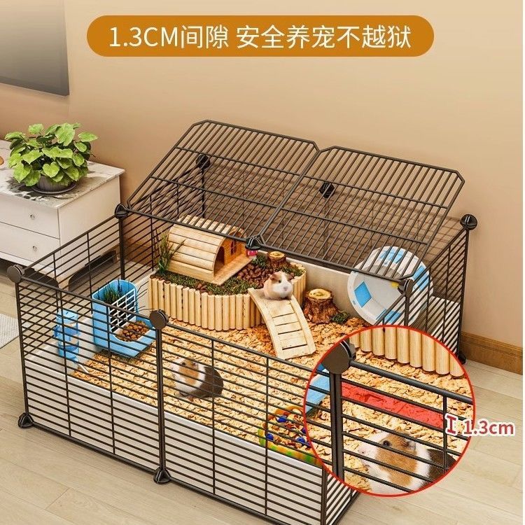 G5U Hamster Cage Special Extra Large House Large Space Golden Bear Flower Rat Basic Cage Hedgehog Breeding Box Warehouse