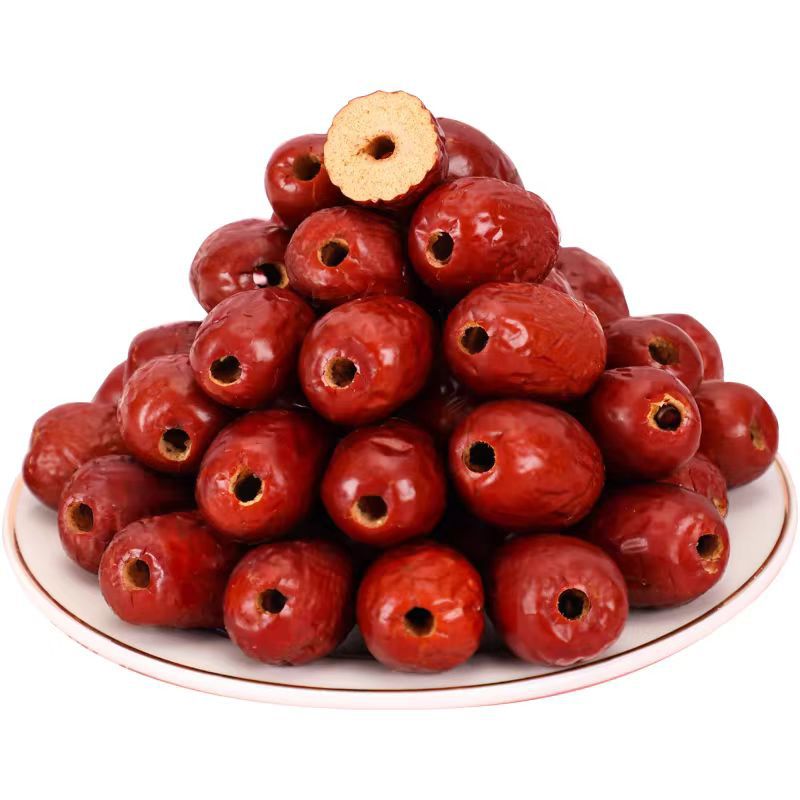 Pitted Red Dates, Xinjiang Gray Dates, Peeled Tiger Skin Dates, Seedless Dried Dates for Porridge, Soup, Snacks