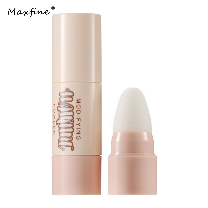 Maxfine Hairline Powder Nose Shadow Powder for Contouring and Filling the Forehead, Hairline Powder for Side Shadow Contouring
