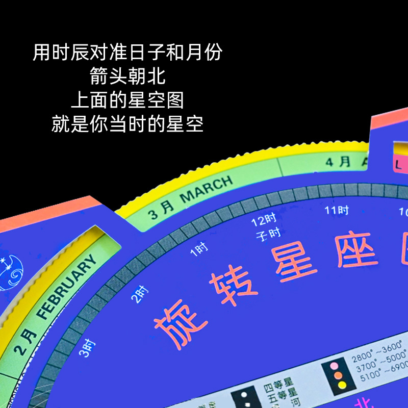 Rotating constellation Chart Telescope Astronomical Learning Observation Chart Active Star Chart
