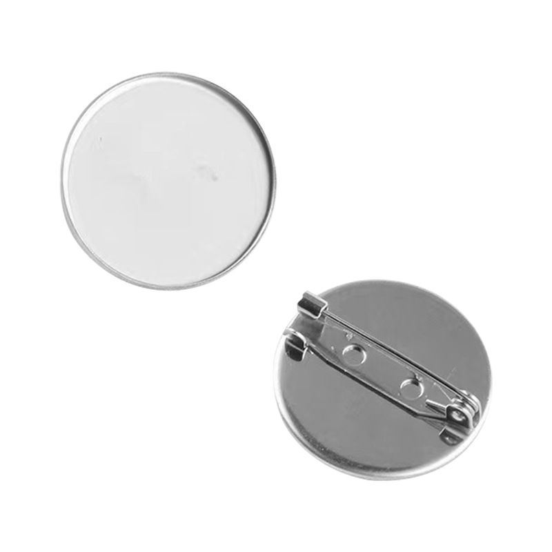 Disc dual-purpose brooch pin with pressure clip diy material jewelry shoe buckle chain clothing accessories wholesale