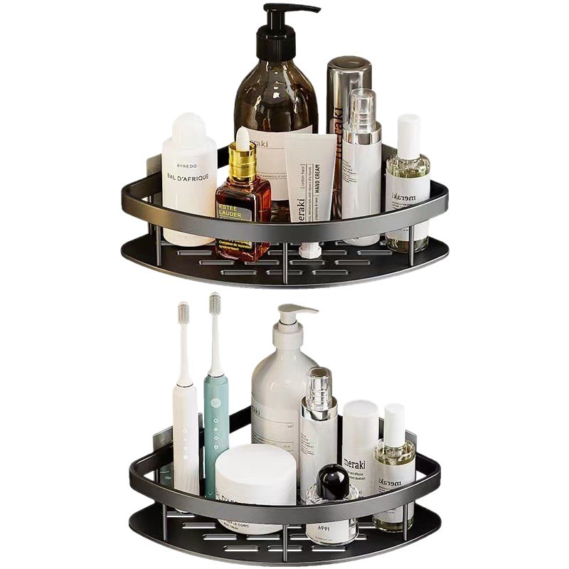 Bathroom Storage Rack space aluminum storage rack punch-free storage rack kitchen storage bathroom wall toilet rack