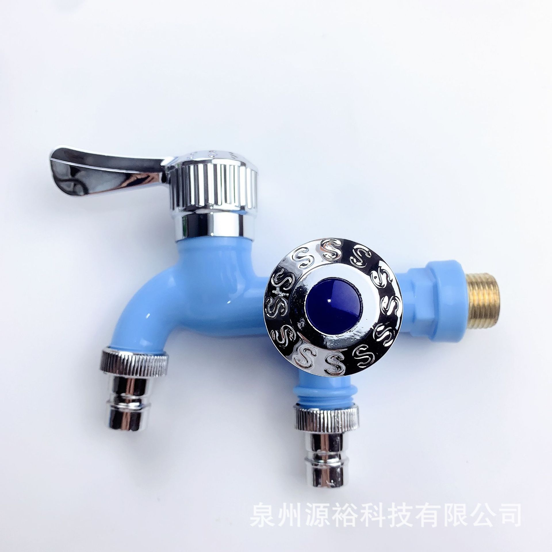 Internet-famous faucet with one inlet and two outlet antifreeze explosion-proof household plastic washing machine faucet dual-control dual-use