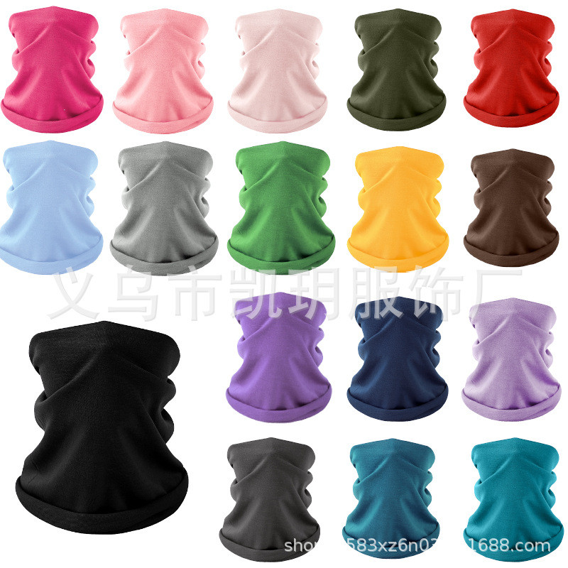 Фабричный полиэстер однотонный многофункциональный магический шарф для катания на открытом воздухе оптом