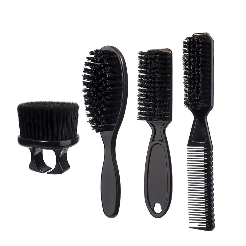 Wholesale Comb and Brush Set Beard Cleaning Men's Hairdressing Brush Foam Brush Beard Sideburns Brush Barber Sweep Hair Salon Broken Hair