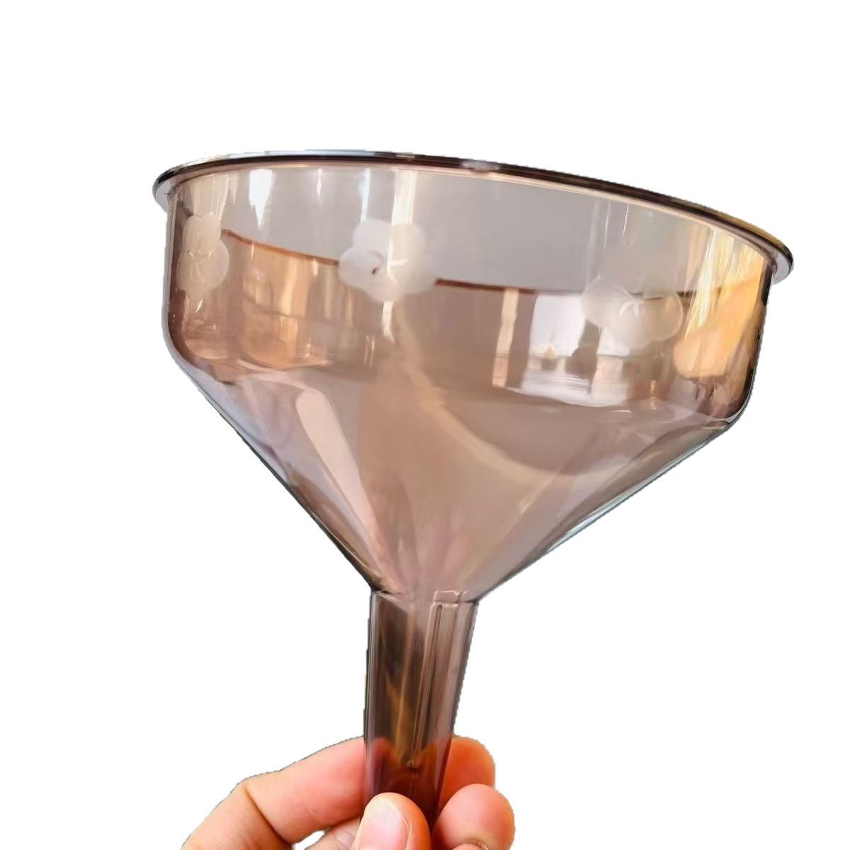 Wholesale Plastic Funnel Large Wide Mouth Tool Kitchen Caliber Transparent Thickened Dispelling Liquor Leakage Liquid Household Taper
