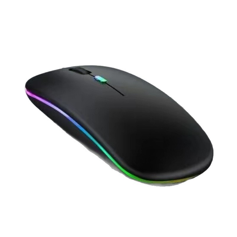 Bluetooth Dual Mode Wireless Mouse Charging Silent Computer Notebook Cross-Border Office Game Luminous Wireless Mouse