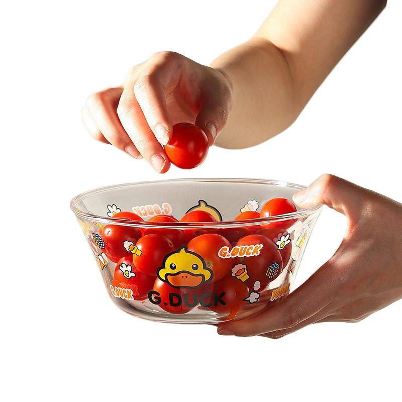 Little Yellow Duck Household Large Bowl Plate Noodle Bowl Soup Bowl Salad Bowl Pot