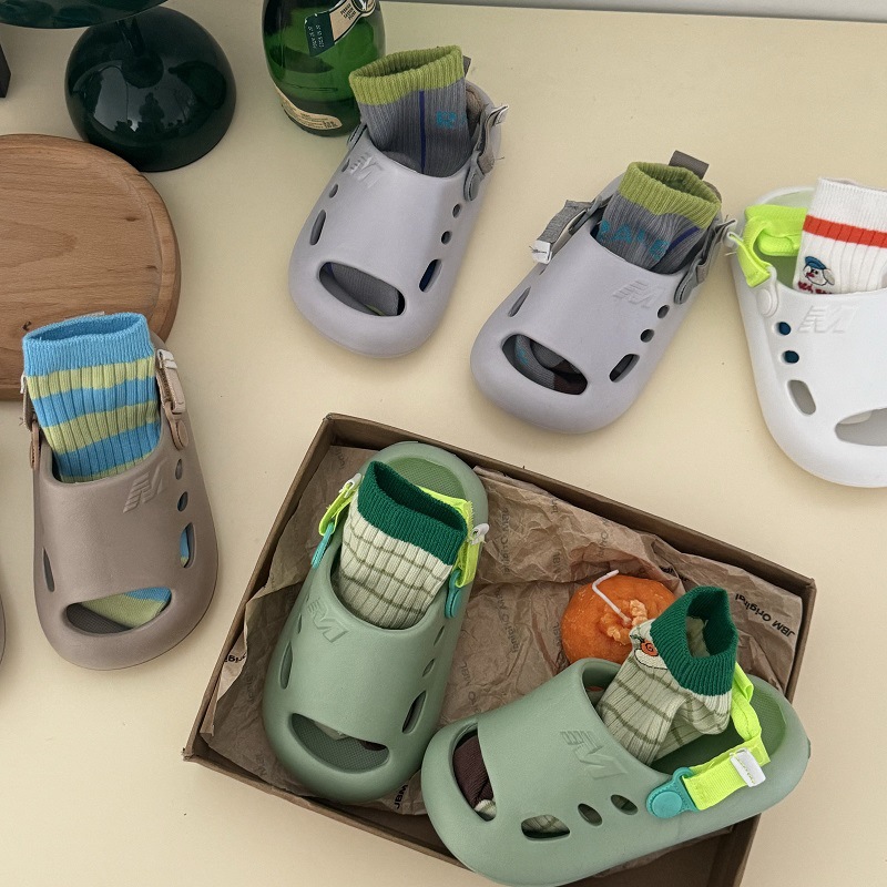 Children's Sandals Non-Slip Summer New Style Boys and Girls Baby Sandals Kidsren's Eva Toe-Toe Clogs Slippers