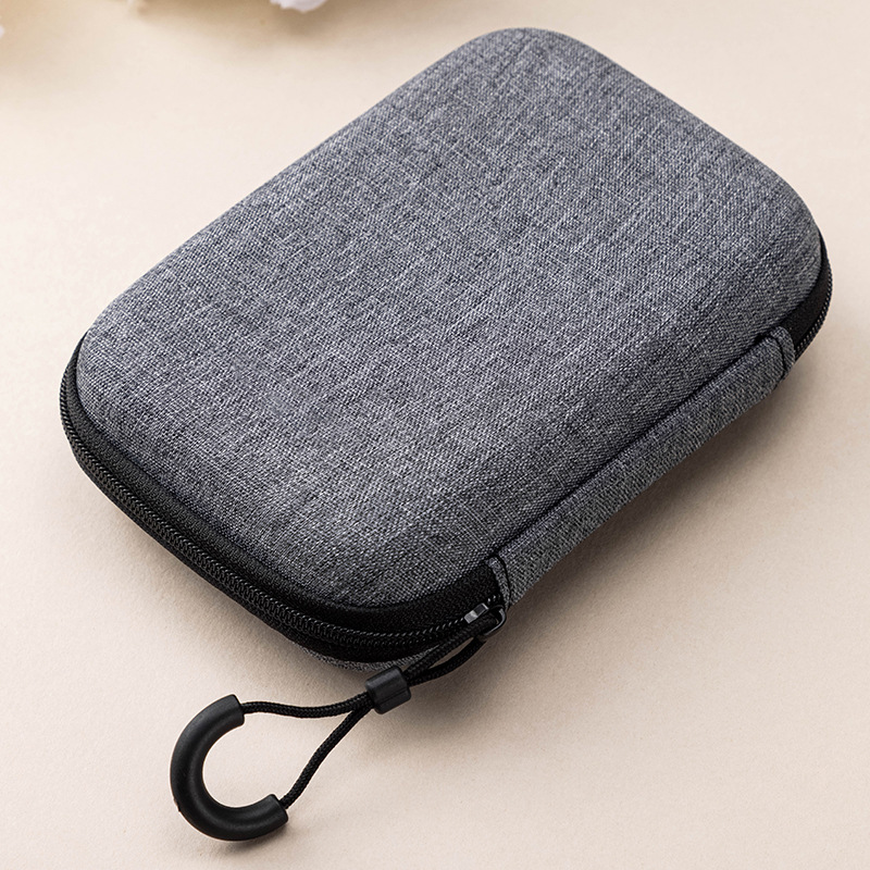 eva Storage Bag Headset Storage Box Data Cable Charger Storage Box Mobile Hard Disk Bag Zipper Bag
