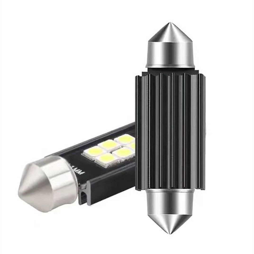 Cross-Border Supply of New Wide-Pressure High-Brightness Car Led Reading License Plate Double-Pointed Lamp 3030 6Smd 3 1mm