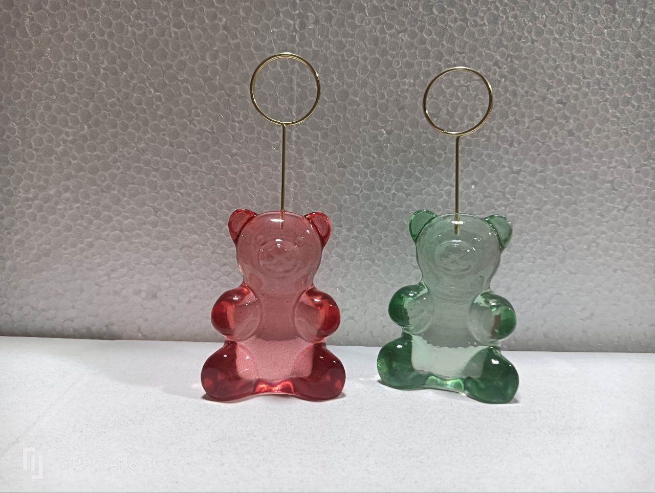 Transparent Resin Crystal Glue Bear