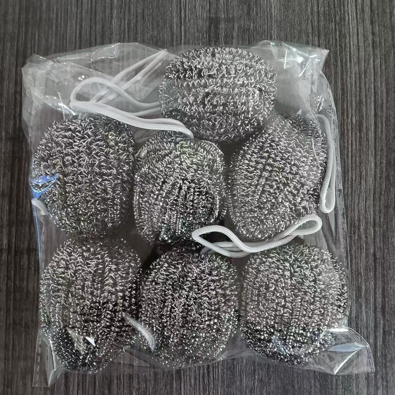 Large encryption lanyard steel wire ball stainless steel cleaning ball kitchen brush pot dish washing wire oil artifact rust