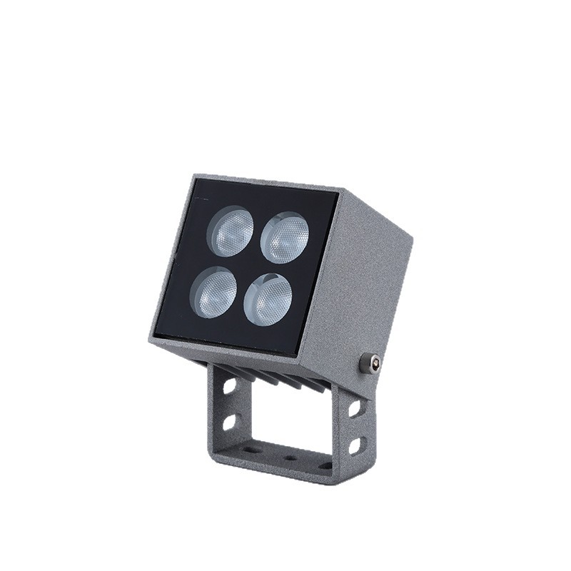 Factory Direct Supply Private Model Waterproof Die-Cast Aluminum Shell Kit Wholesale Rear Drive Rubik's Cube Floodlight Medium Material 65*65