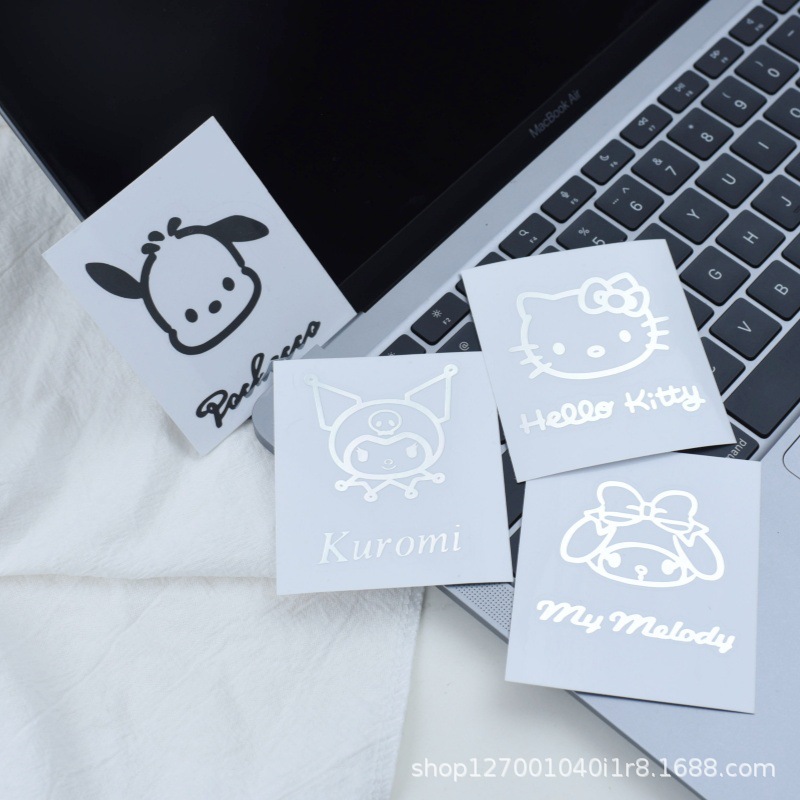 Наклейка на руку Sanrio, детская, водонепроницаемая, прозрачная, металлическая, для простой упаковки подарков