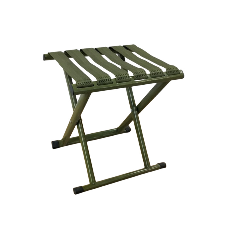Flat tube 40# wear silk small Mazar stool portable folding seat outdoor sketching Mazar stool chair Mazar