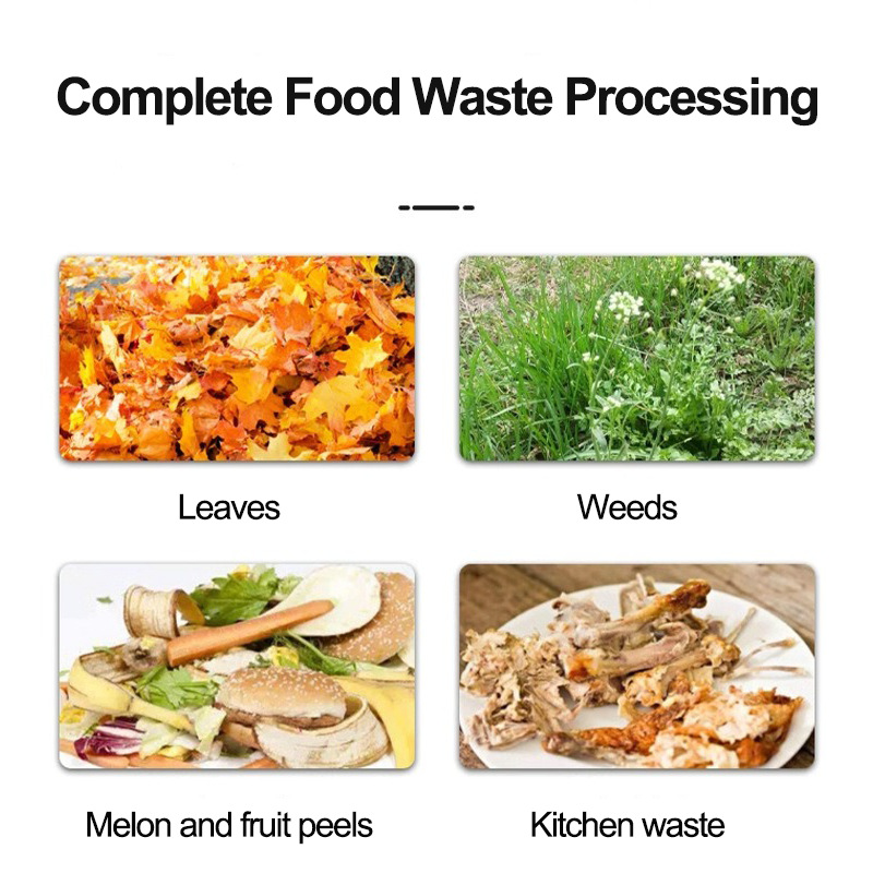 Commercial Canteen Restaurant Kitchen Three-Easy Full-Square Sunefun Garbage Disposer Biodegradable Large Kitchen Waste Machine