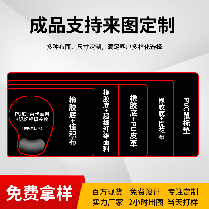 Mouse pad custom oversized desktop lock thickened keyboard pad office computer mouse table pad custom small batch
