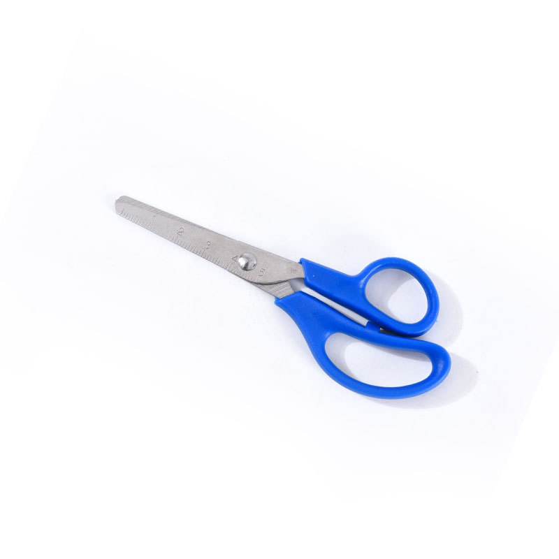 Graded student safety small scissors primary school stainless steel art scissors ruler scissors hand scissors office scissors