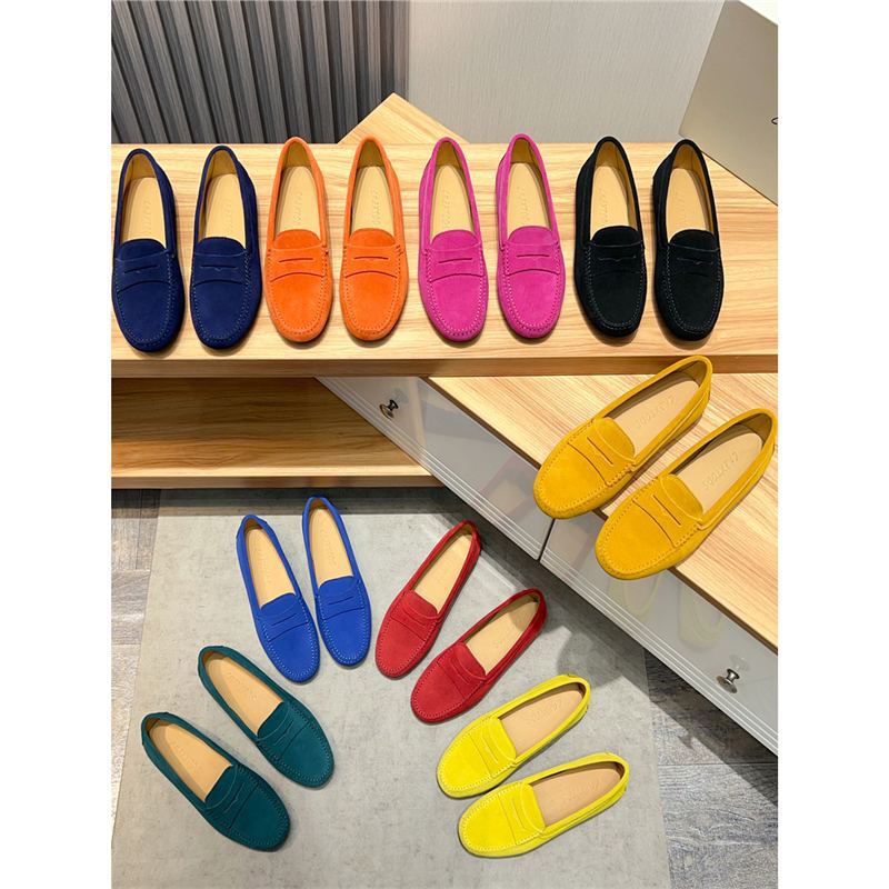 Cmextods2025 New Trendy Brand Beanie Shoes Women's Shoes Slip-On Loafers Outdoor Sole Shoes Comfortable Soft Leather