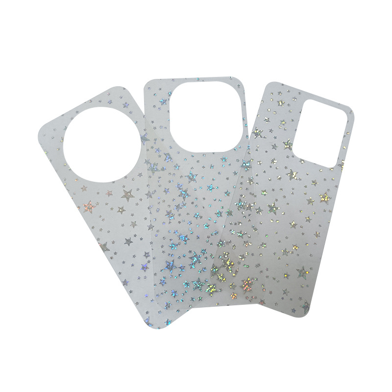 Laser Star Mobile Phone Case Cardboard Suitable for Apple Huawei Series Mobile Phone Case DIY Guka Star Mobile Phone Back Card