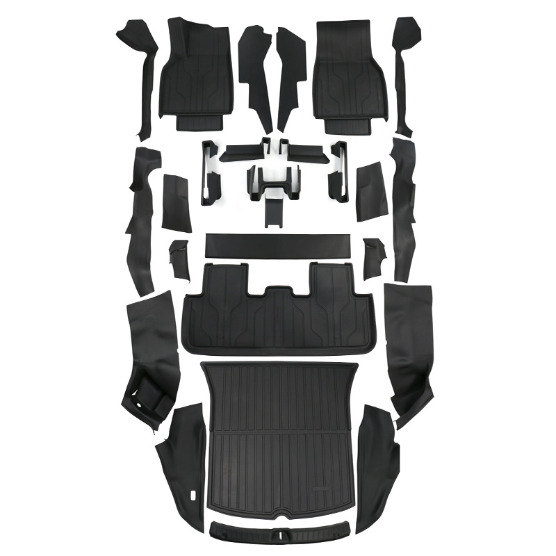 Suitable for Tesla's New Version of Model Y Felt Anti-Kick Pad Tpe Full Car Felt Protective Plate Interior Accessories Modification