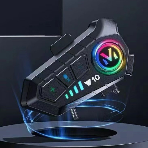 Cross-Border Popular Y10 Helmet Bluetooth Headset Waterproof Noise Reduction Motorcycle Headset Helmet Headset Manufacturer